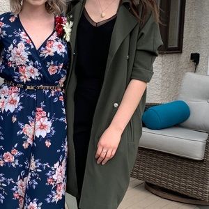 Forever 21 Olive Green Duster